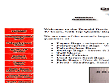 Tablet Screenshot of donalddavisbags.com